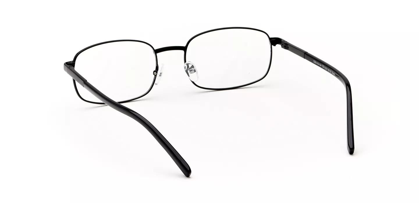 【お得】 Centennial In & Online Eyeglasses Rectangular Black Men's メガネ・老眼鏡
