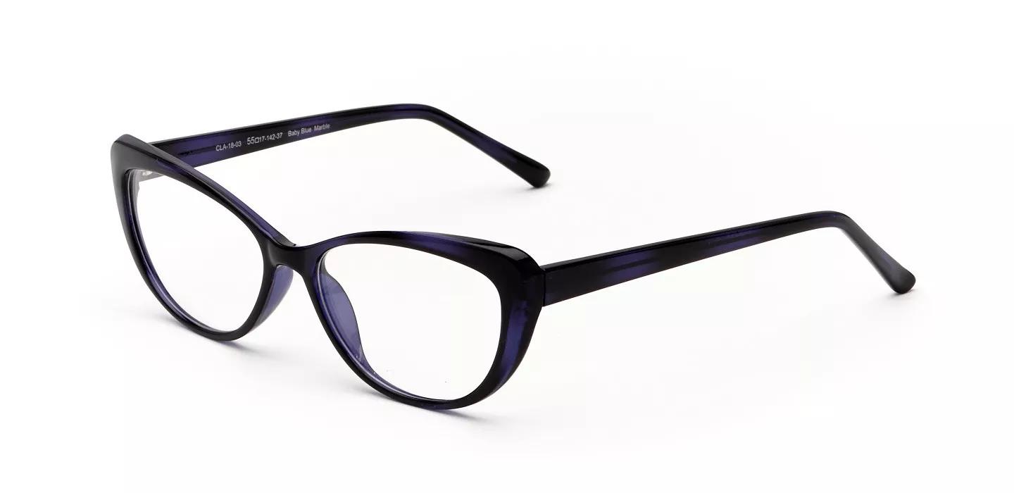 Claire Women's Baby Blue Marble Cat Eye Eyeglasses Online