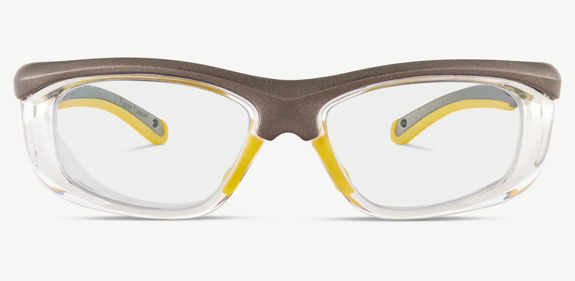 Pentax Unisex's Gray/Yellow Rectangular Eyeglasses Online Pentax Unisex's Gray/Yellow Rectangular Eyeglasses Online
