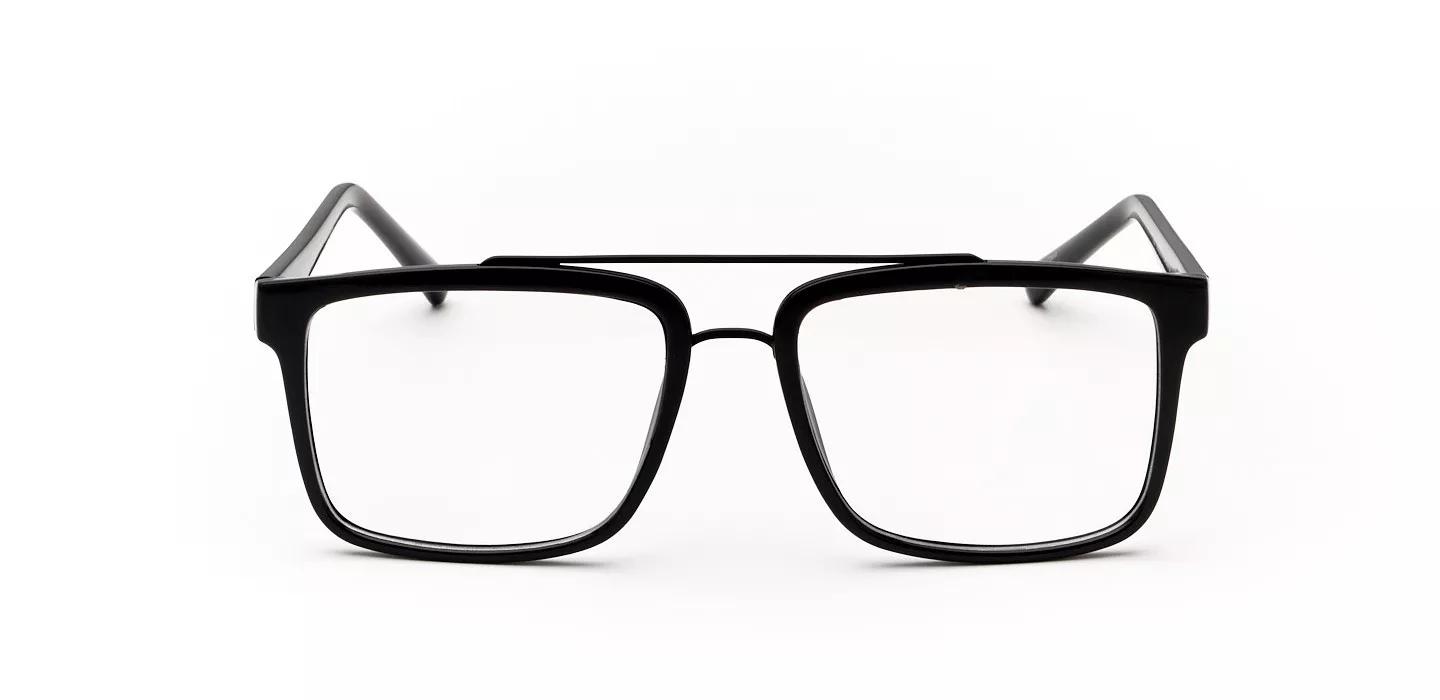 Leo Men's Black/Matte Black Square Eyeglasses Online & In