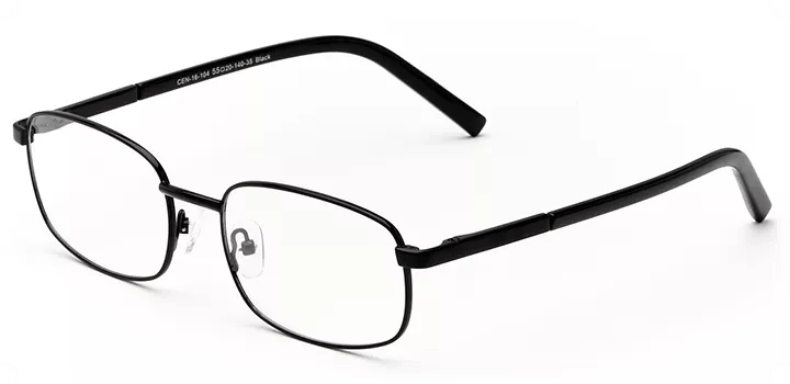 Centennial Men's Black Rectangular Eyeglasses Online & In