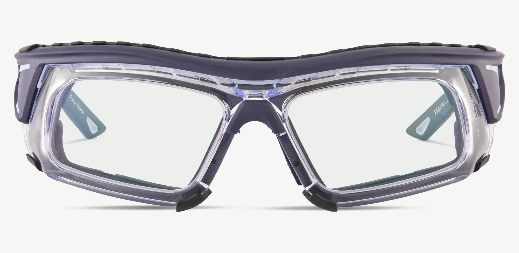 Pentax Unisex's Navy/Clear Rectangular Eyeglasses Online Pentax Unisex's Navy/Clear Rectangular Eyeglasses Online
