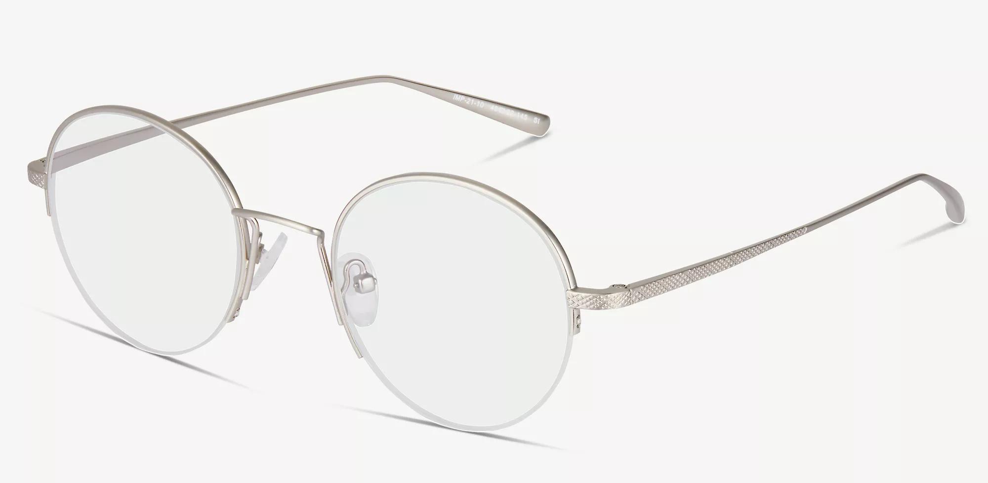 Impression Unisex's Silver Round Eyeglasses Online & In
