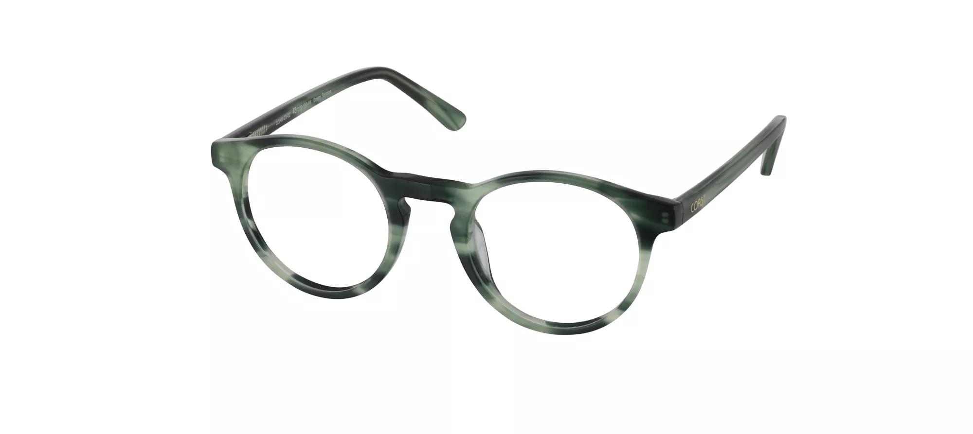 Coast Men's Green Tortoise Round Eyeglasses Online & In Coast Men's Green Tortoise Round Eyeglasses Online & In