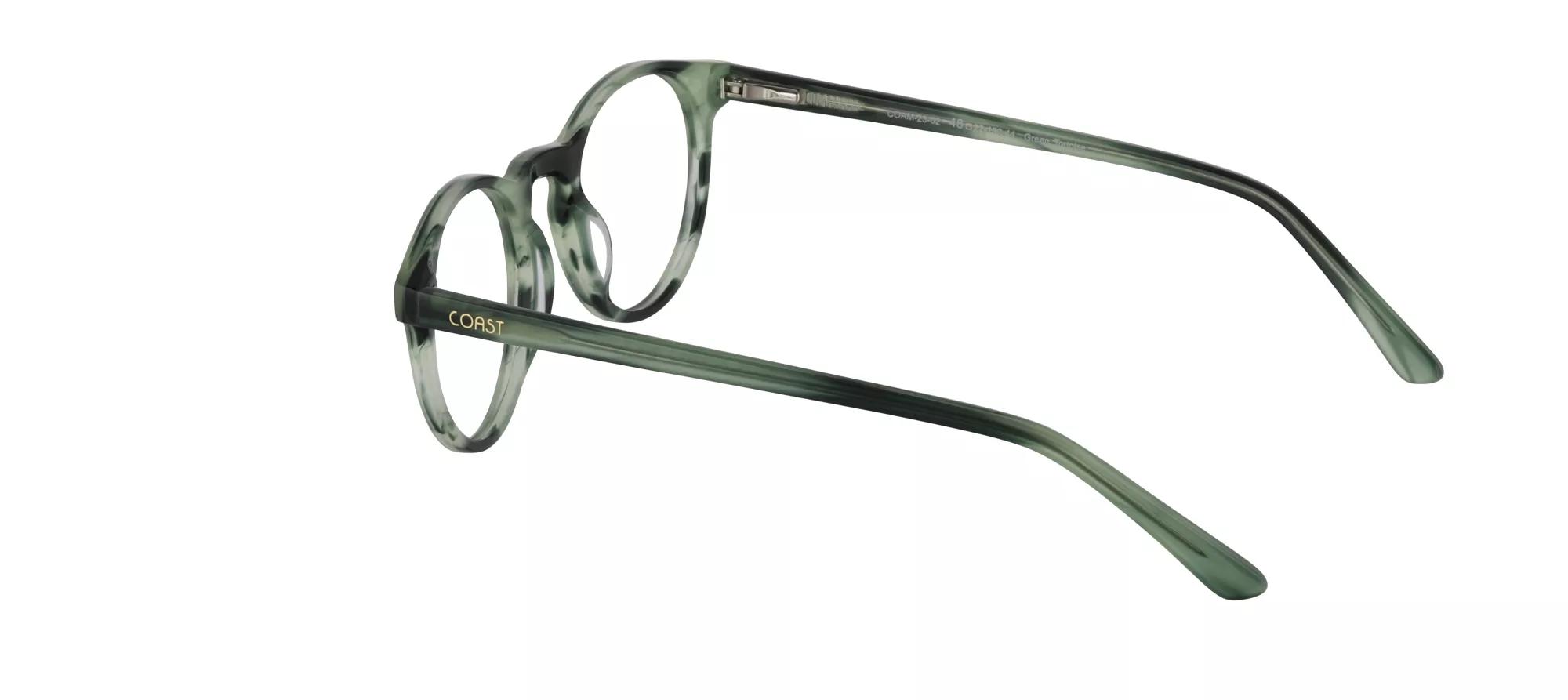 Coast Men's Green Tortoise Round Eyeglasses Online & In Coast Men's Green Tortoise Round Eyeglasses Online & In