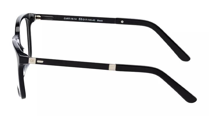 売れ筋がひクリスマスプレゼント！ Carter Men's In-store & Online Eyeglasses Square Black メガネ・老眼鏡