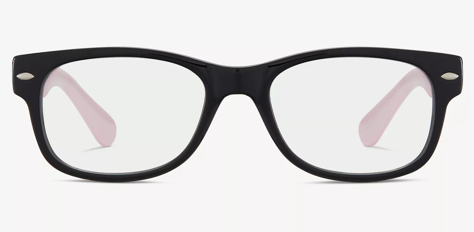 Coast Boys's Black/Pink Rectangular Eyeglasses Online & In