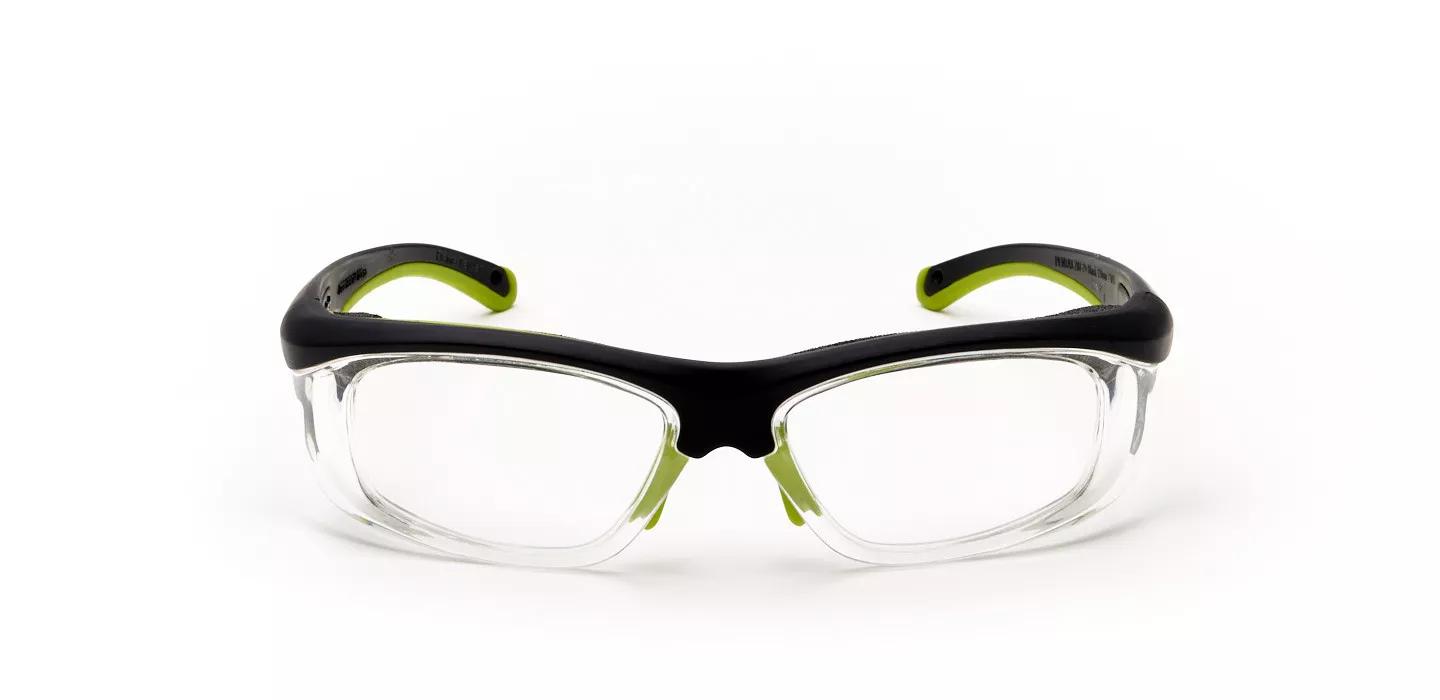 Pentax Unisex's Black/Lime Green Rectangular Eyeglasses Pentax Unisex's Black/Lime Green Rectangular Eyeglasses