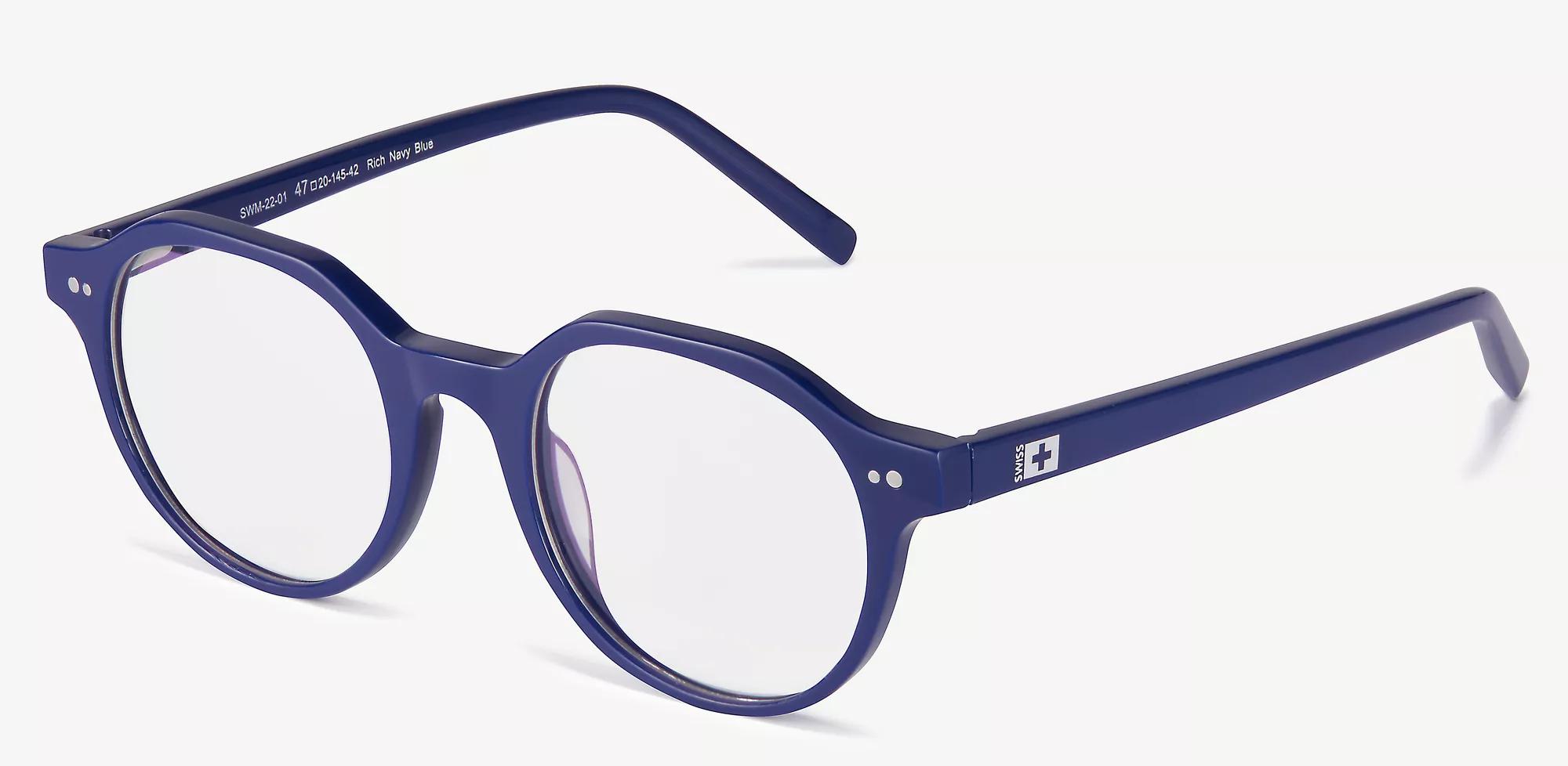うのにもお得な情報満載！ Navy Men's Swiss blue In-store & Online Eyeglasses Geometric FCSフィン