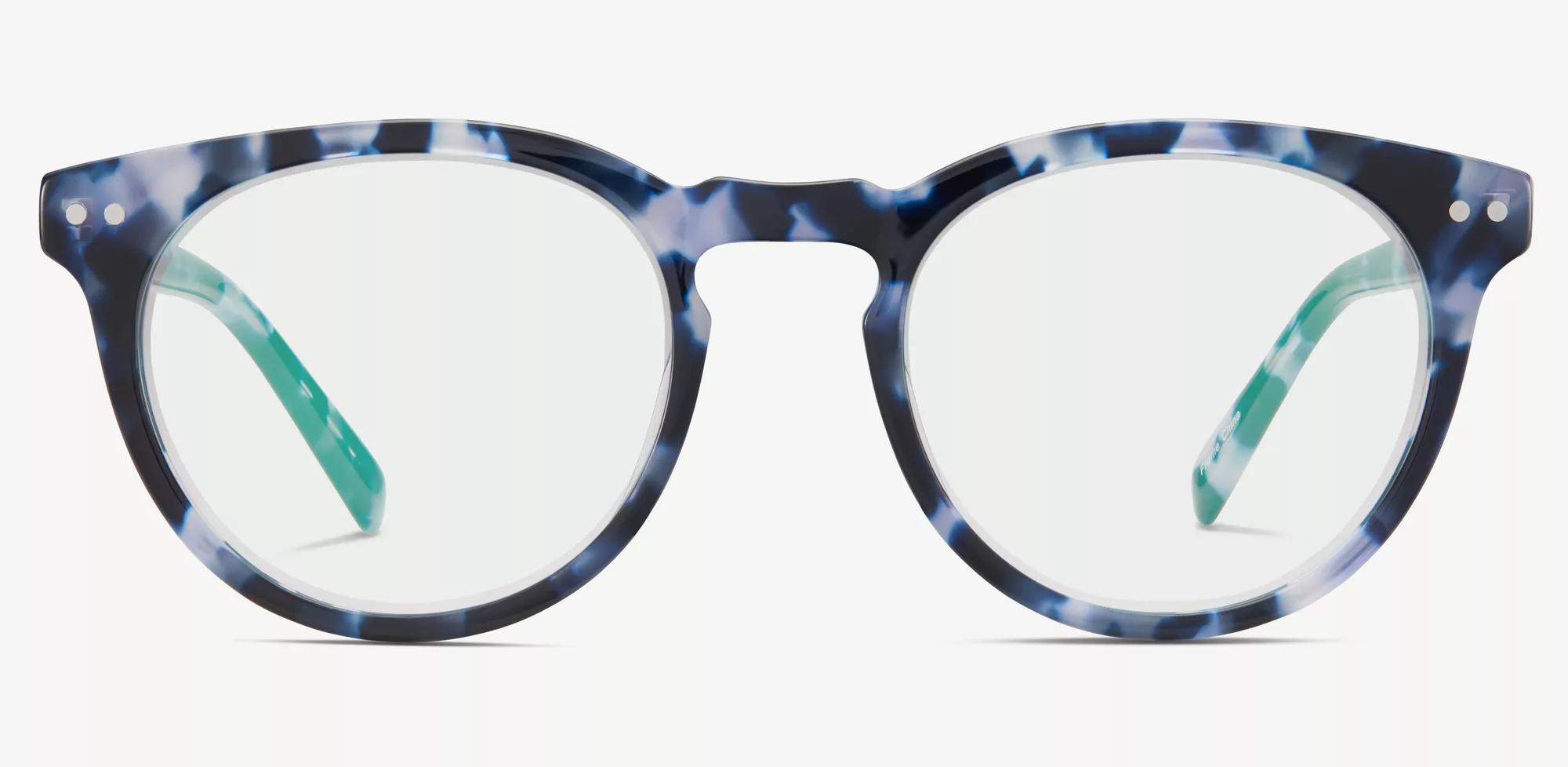 Blue tortoise shell eyeglasses online