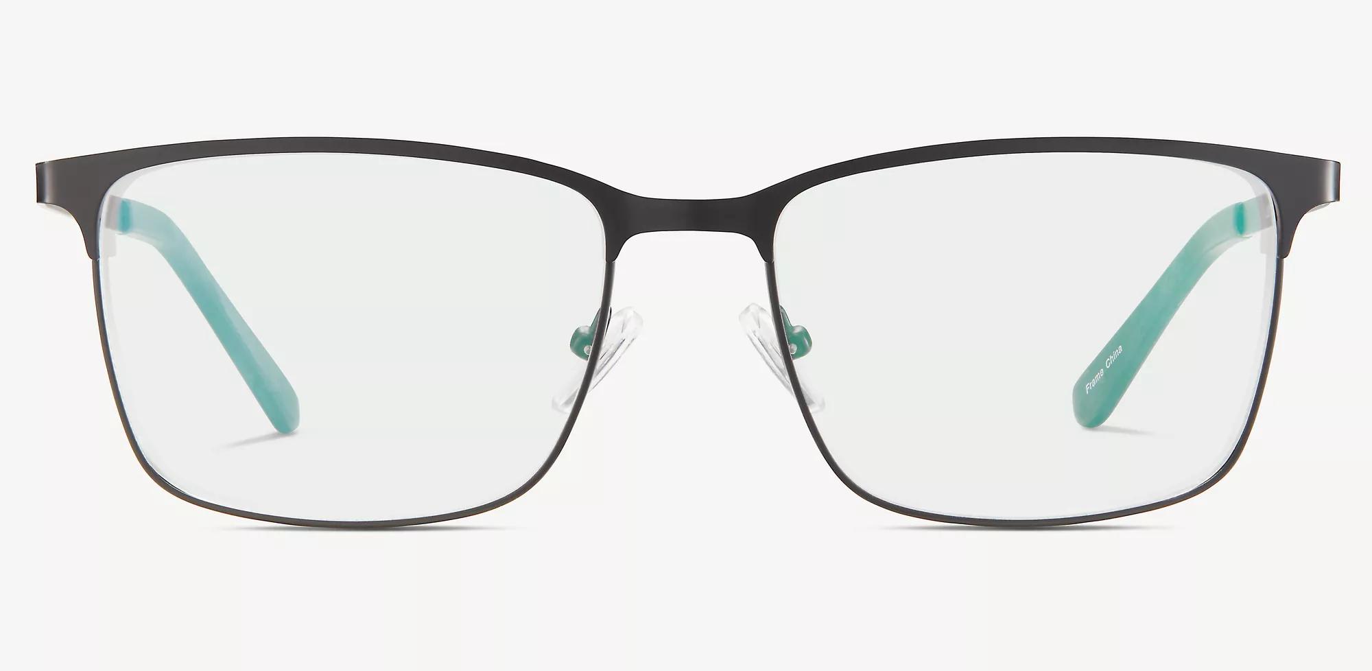 Leo Men's Black Rectangular Eyeglasses Online & In-store