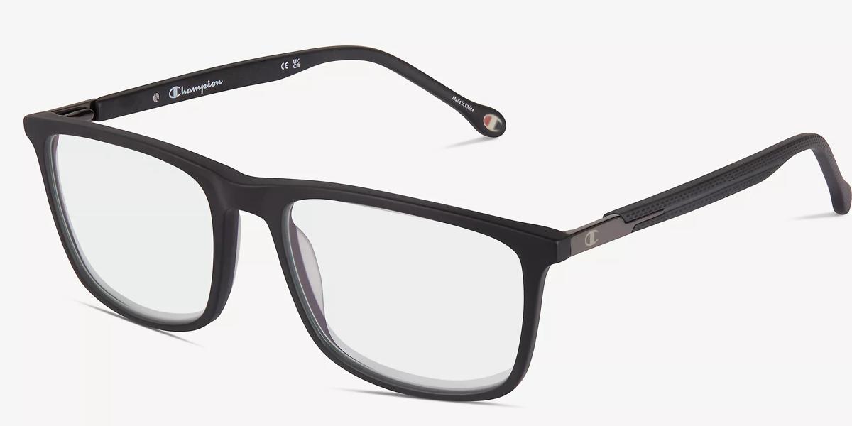 Champion Men's Matte Black Rectangular Eyeglasses Online & In