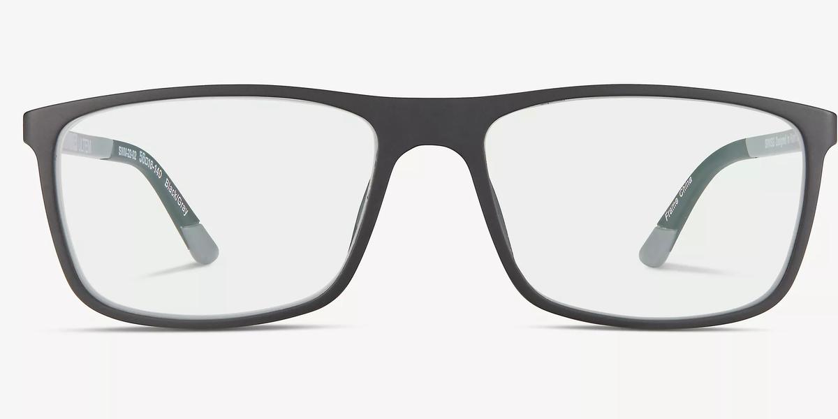 Swiss Men's Black/Gray Rectangular Eyeglasses Online & In-store ...