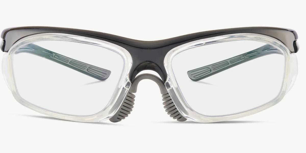 Pentax Unisex's Navy Blue/Gray Rectangular Eyeglasses Online & In