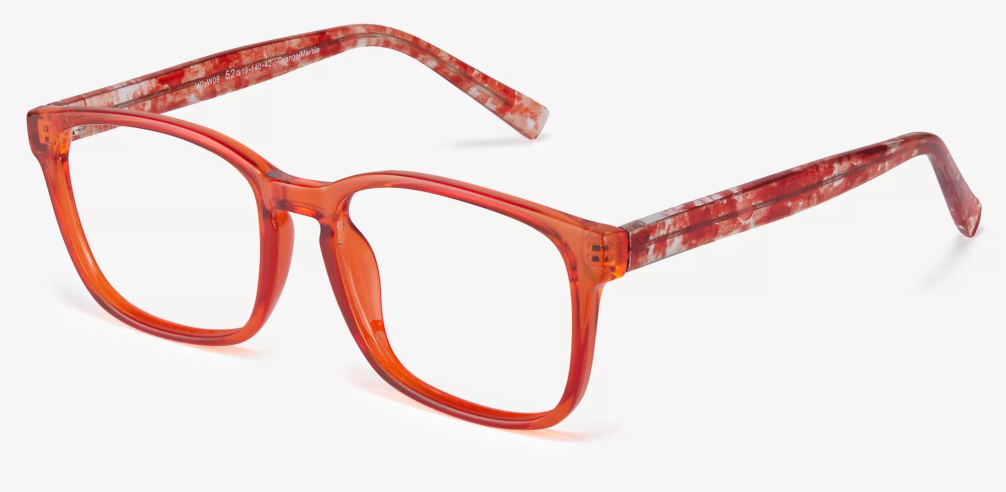 Elements Women's Orange/Marble Square Eyeglasses Online & In