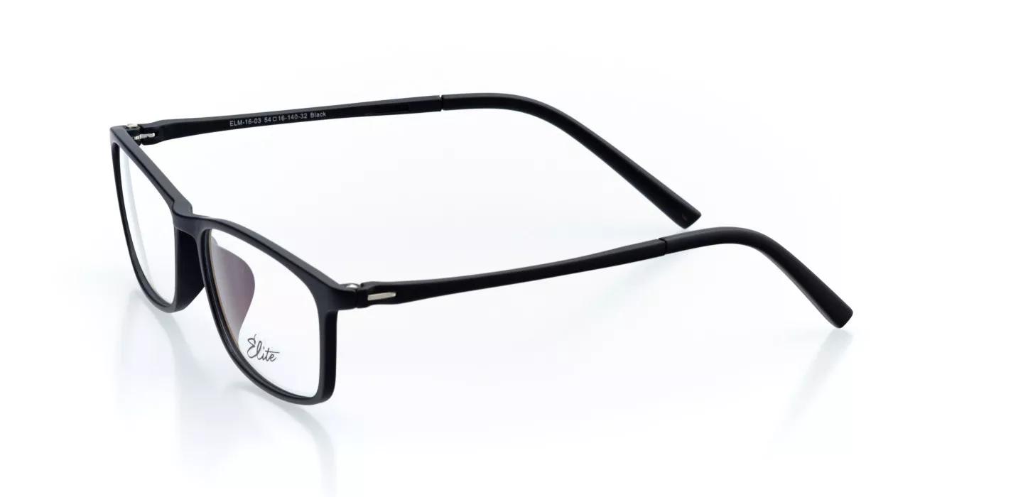 Elite Men's Black Rectangular Eyeglasses Online & In-store