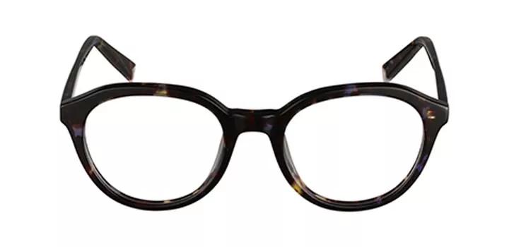 Kendall and Kylie Women's Violet Tortoise Round Eyeglasses