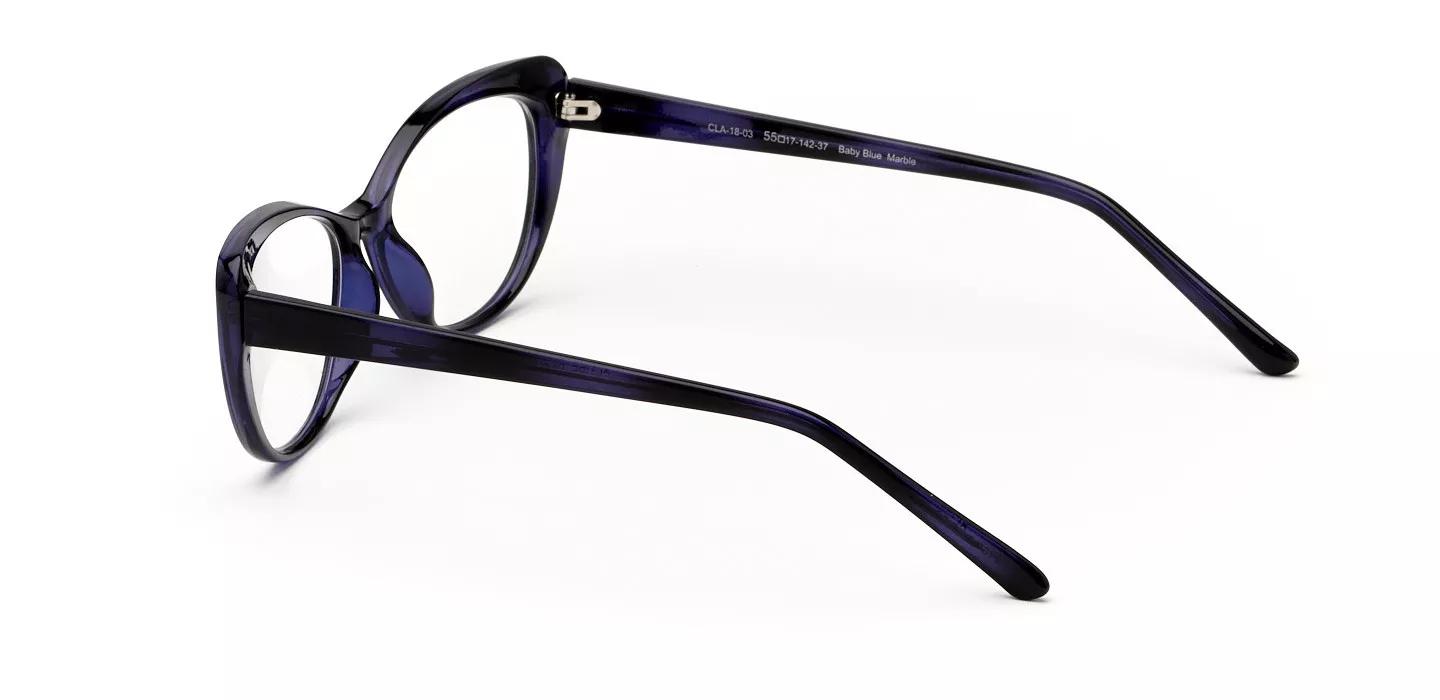Claire Women's Baby Blue Marble Cat Eye Eyeglasses Online