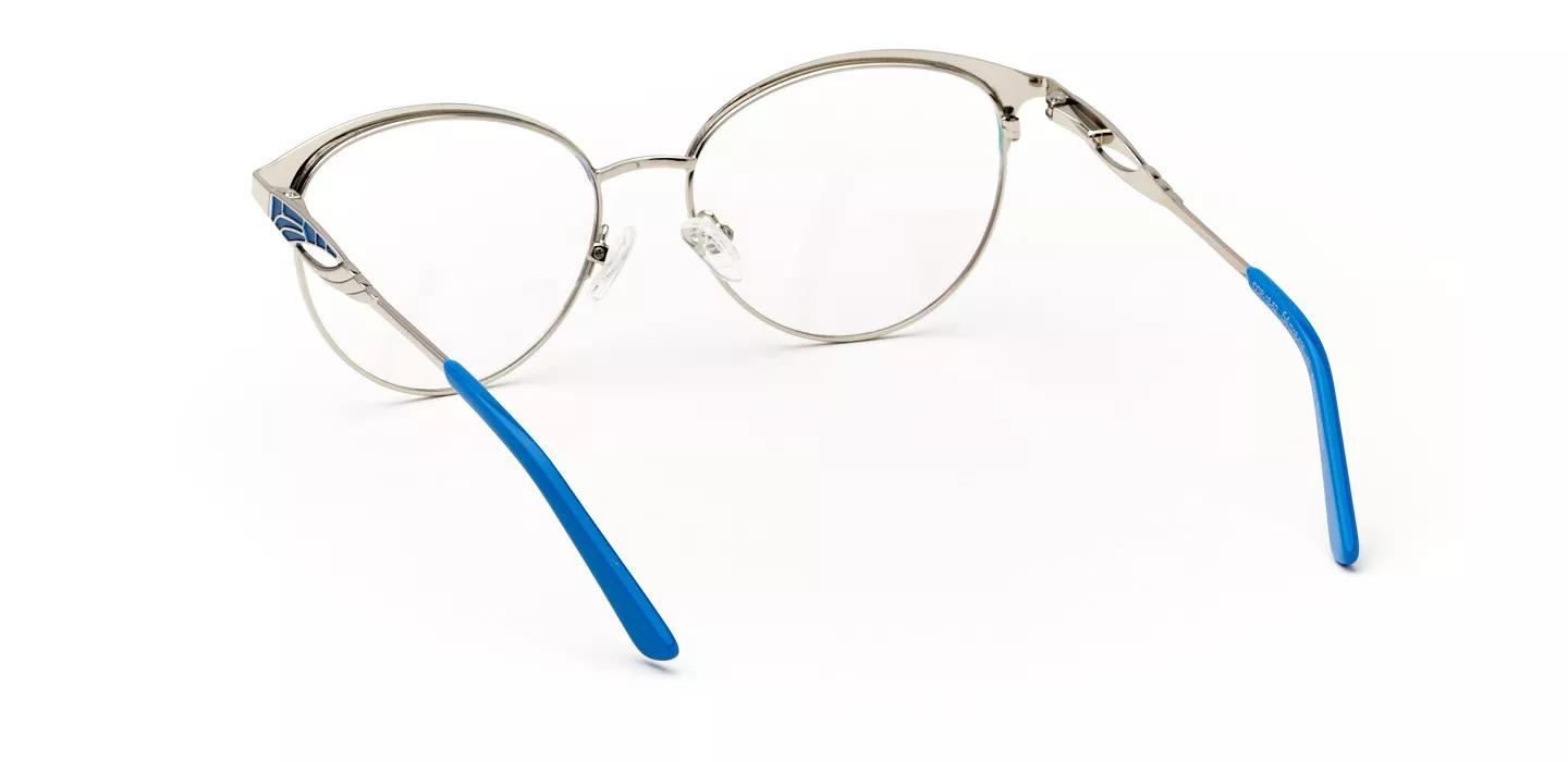 Christian of Paris Women's Azure Blue/Silver Round