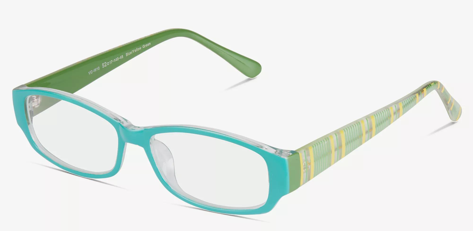 Blue and green glasses frames online