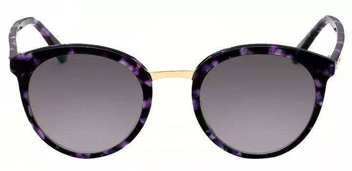 Christian of Paris Women's Purple Black Havana Round Christian of Paris Women's Purple Black Havana Round