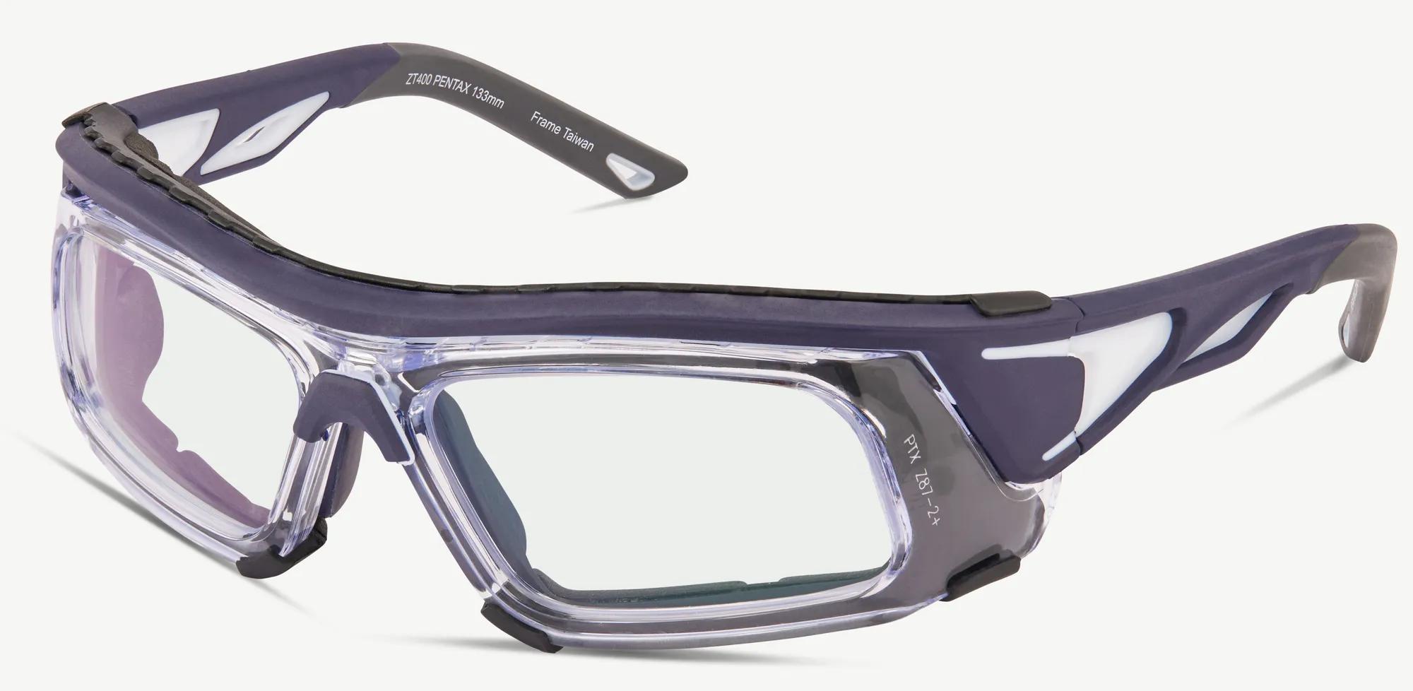 Pentax Unisex's Navy/Clear Rectangular Eyeglasses Online Pentax Unisex's Navy/Clear Rectangular Eyeglasses Online