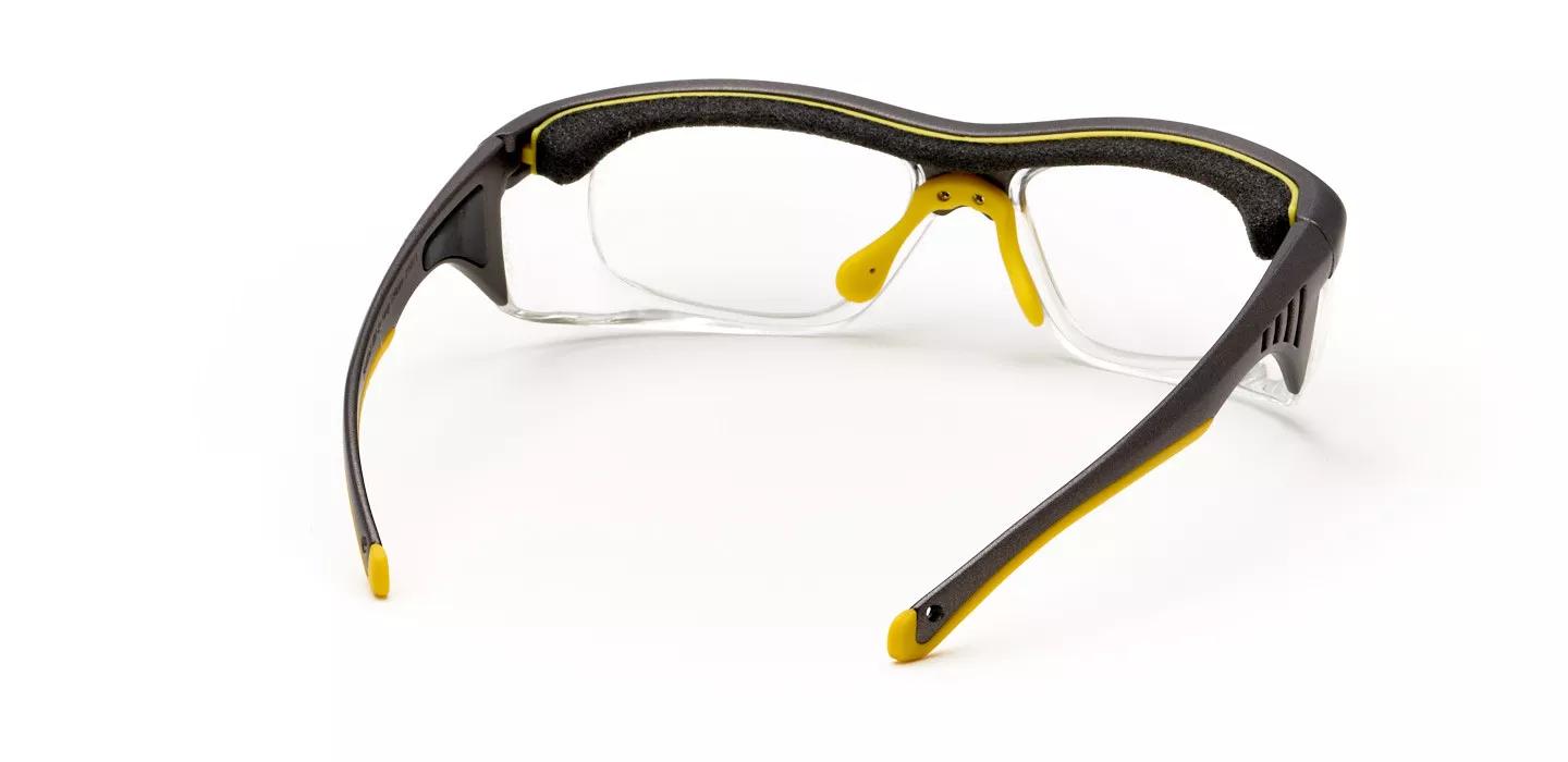 Pentax Unisex's Gray/Yellow Rectangular Eyeglasses Online