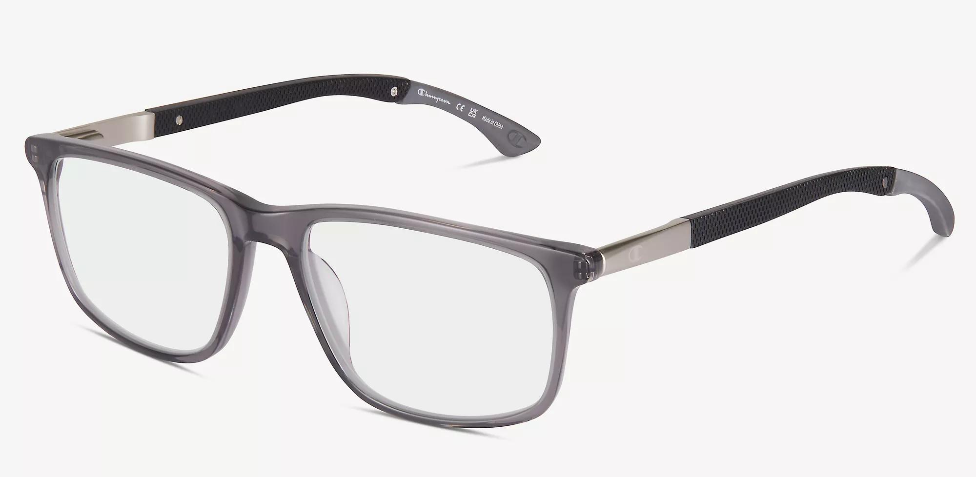 Champion Men s Translucent Gray Rectangular Eyeglasses Online In store Stanton Optical