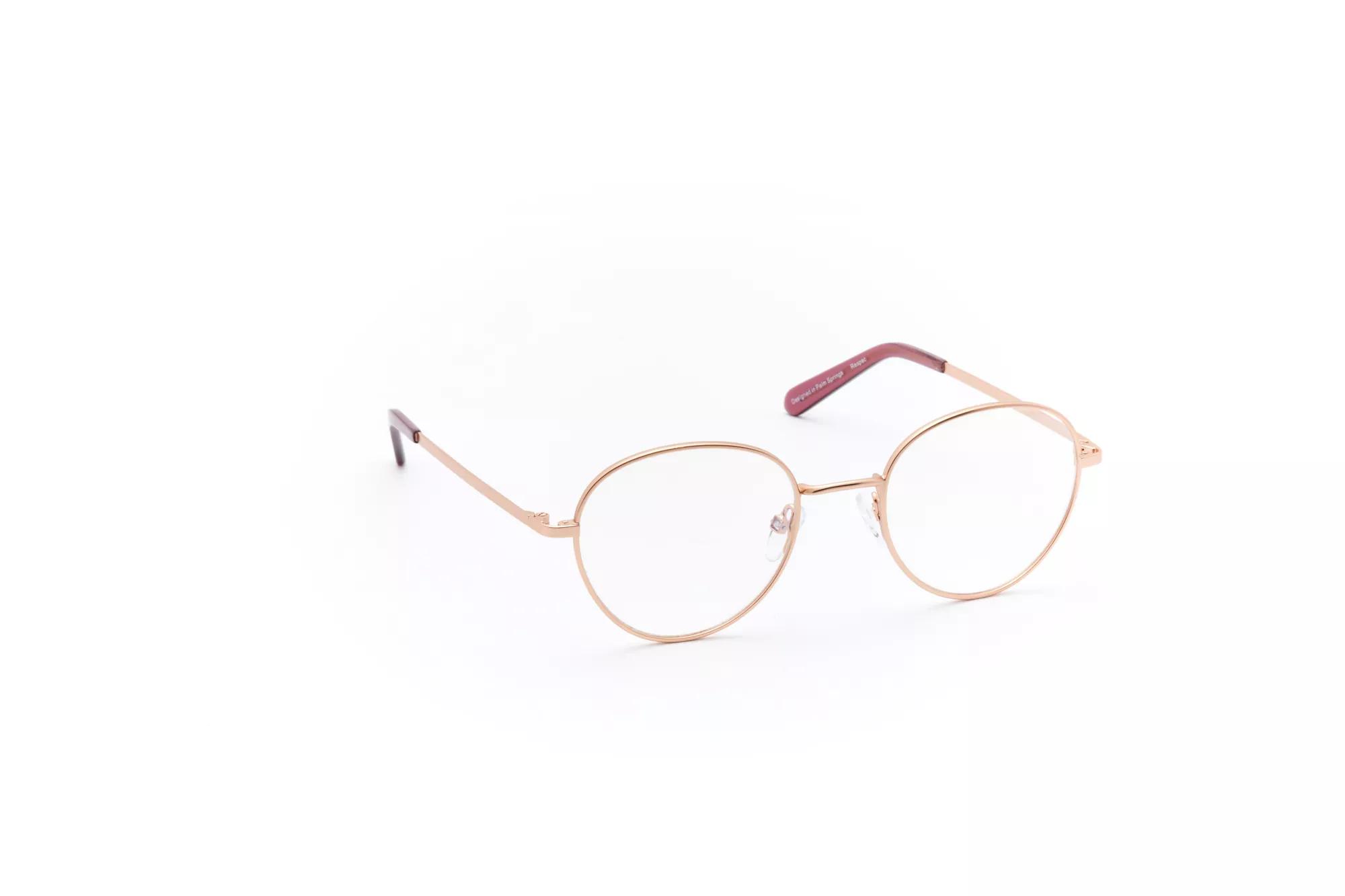 Rose gold circle glasses clearance